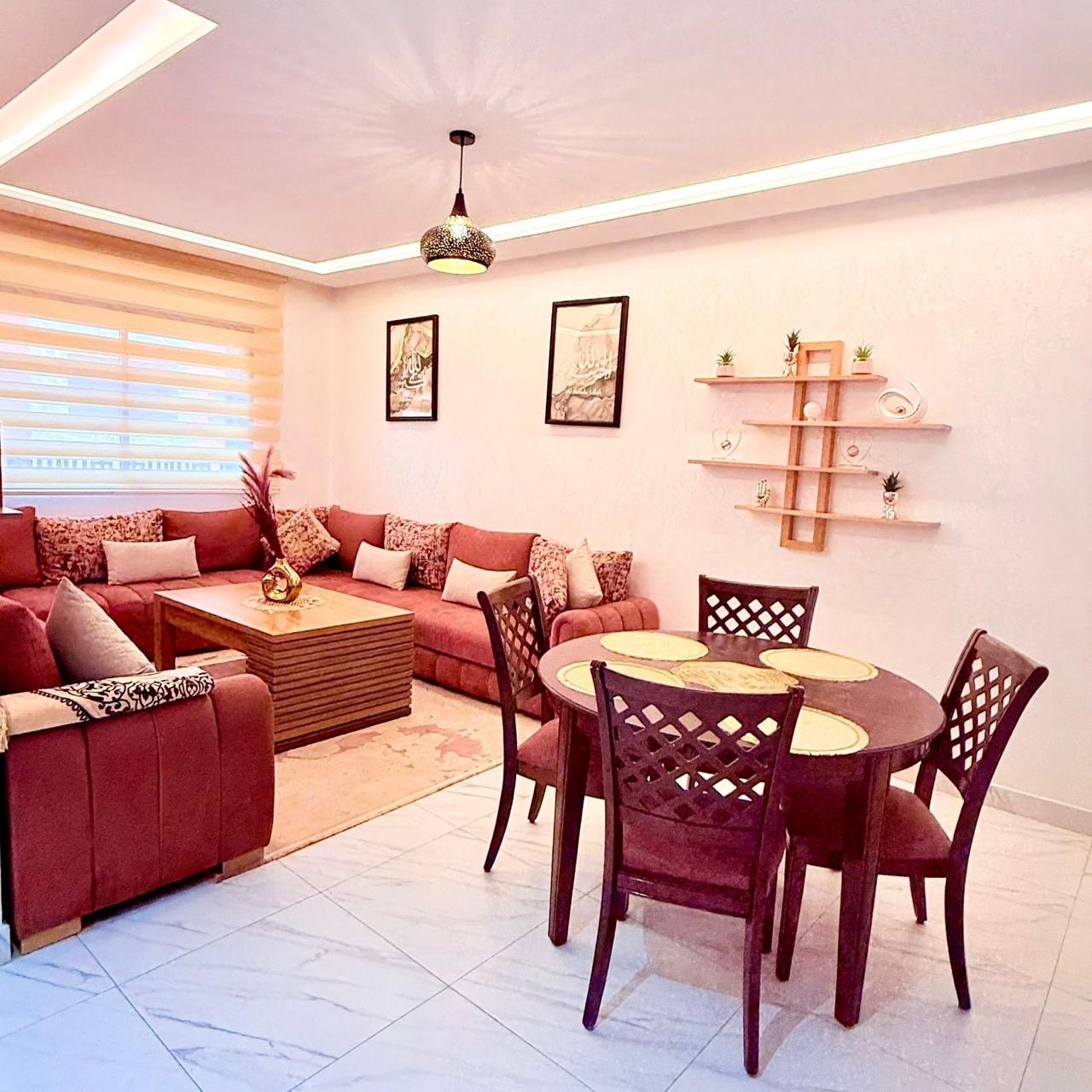 Location saisonnière : Joli petit appartement soigneusement meublé, 1 ch , Marrakech , jnan awrad  — miniature 5