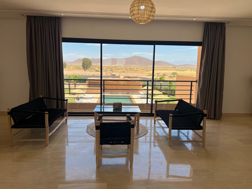 Location saisonnière : Villa moderne parc de 2ha , 4 suites , borrous , route de la foret , Marrakech  — photo 14