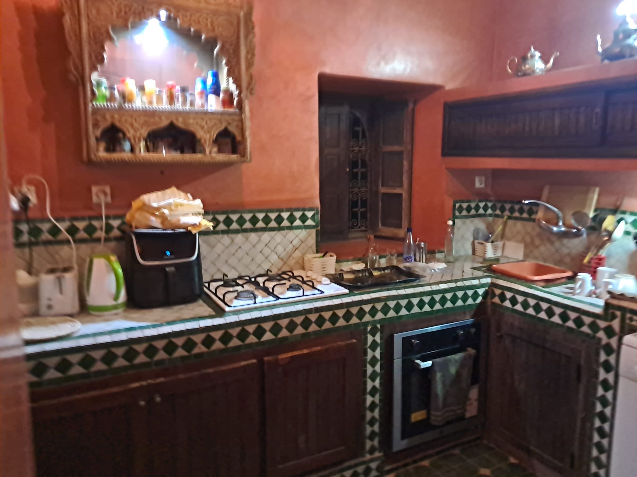 Vente :  magnifique villa traditionnelle, Marrakech , Route ourika ( VNA) obtenue .  — miniature 7