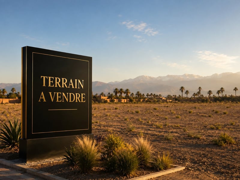 Vente: Terrain (GH2) zone villa, route ourika, Marrakech — Terrain zone villa, Marrakech