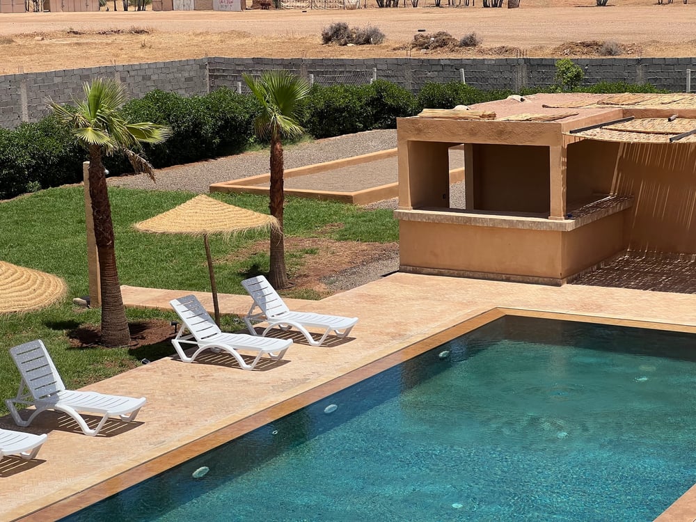 Location saisonnière : Villa moderne parc de 2ha , 4 suites , borrous , route de la foret , Marrakech  — photo 11