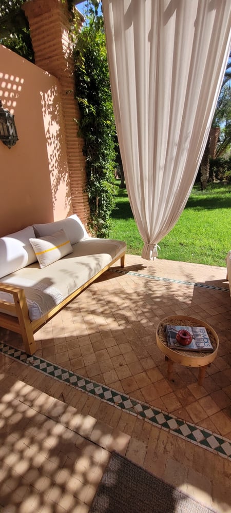 Location vacances : appartement rez-de-chaussée bien meublé, Palmeraie Village, Marrakech — photo 4
