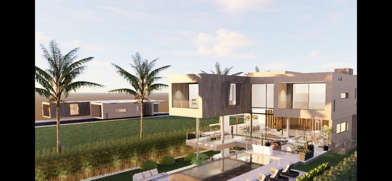 Villa moderne front golf à vendre, Amelkis 3, Marrakech — Villa, Marrakech
