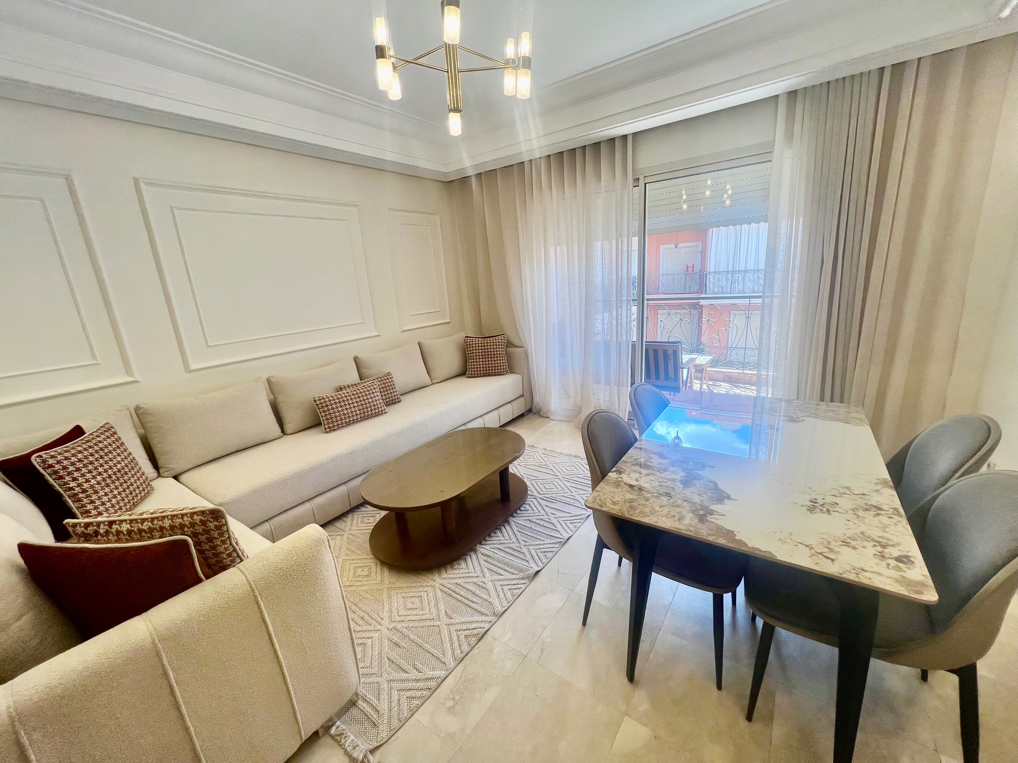 Location longue durée : Appartement meublé, 104 m , Semlalia, Marrakech  — miniature 2
