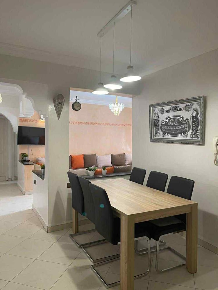 Location longue durée : appartement meublé 2 ch., 90 m², Guéliz, Marrakech — photo 7