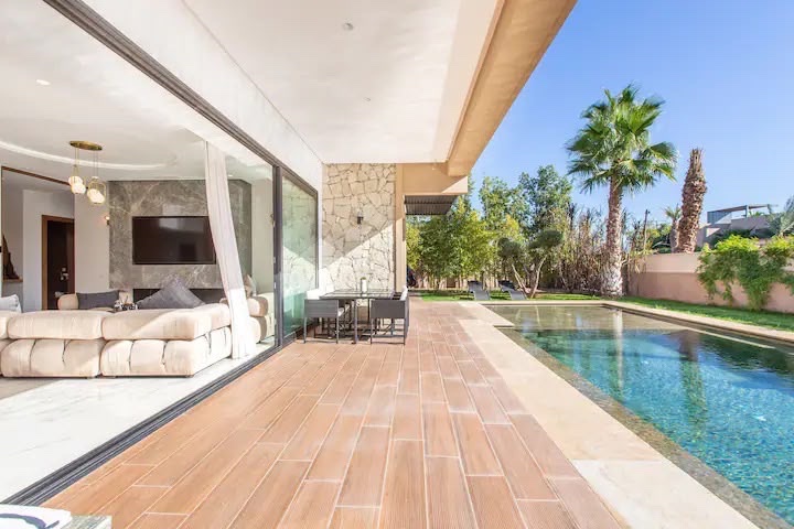 Vente : superbe villa moderne , route ourika , Marrakech  — miniature 2