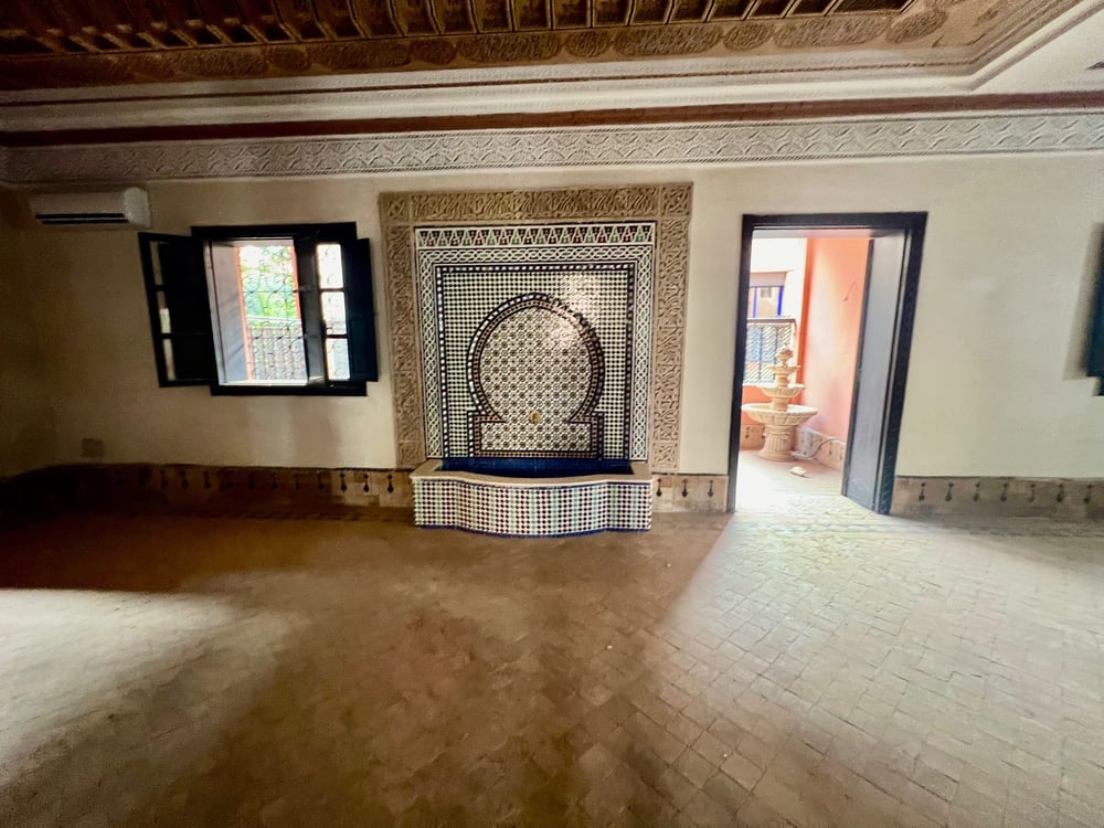 Location longue durée : Grande maison avec piscine , quartier riad salam , route de Casablanca, Marrakech  — photo 9