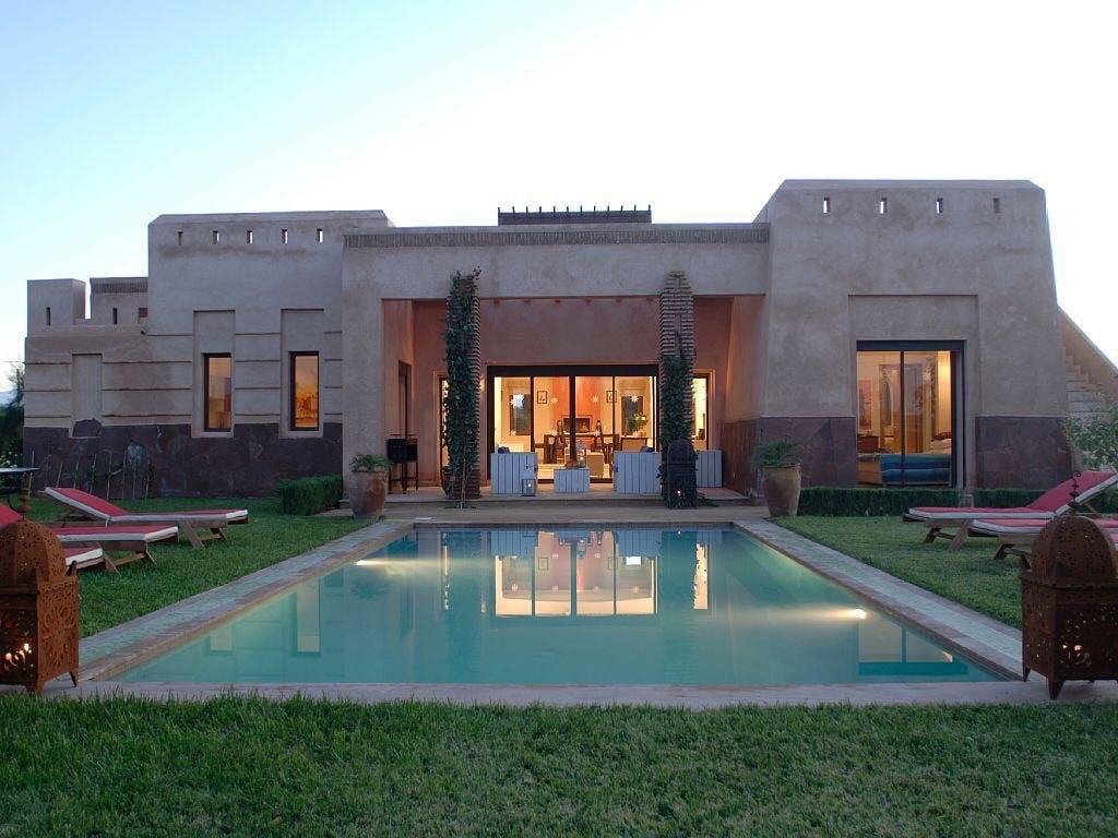 Villa 3 ch. à vendre, résidence familiale, Route de Fès, Marrakech — Villa, Al Ouidane