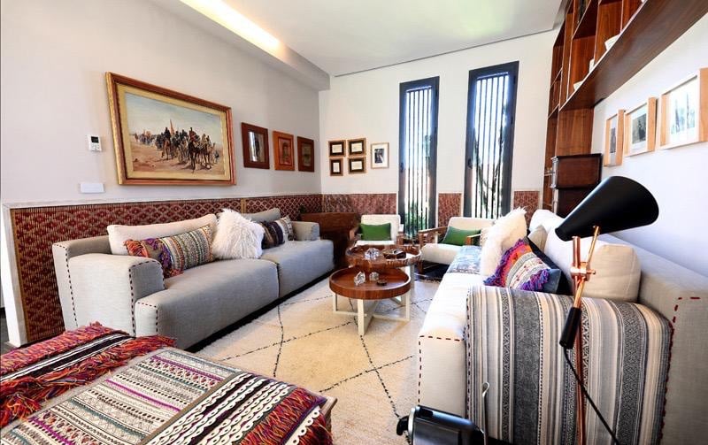 Location longue durée : villa meublée , 550 m , amelkis , Marrakech , route de Ouarzazte.  — miniature 15