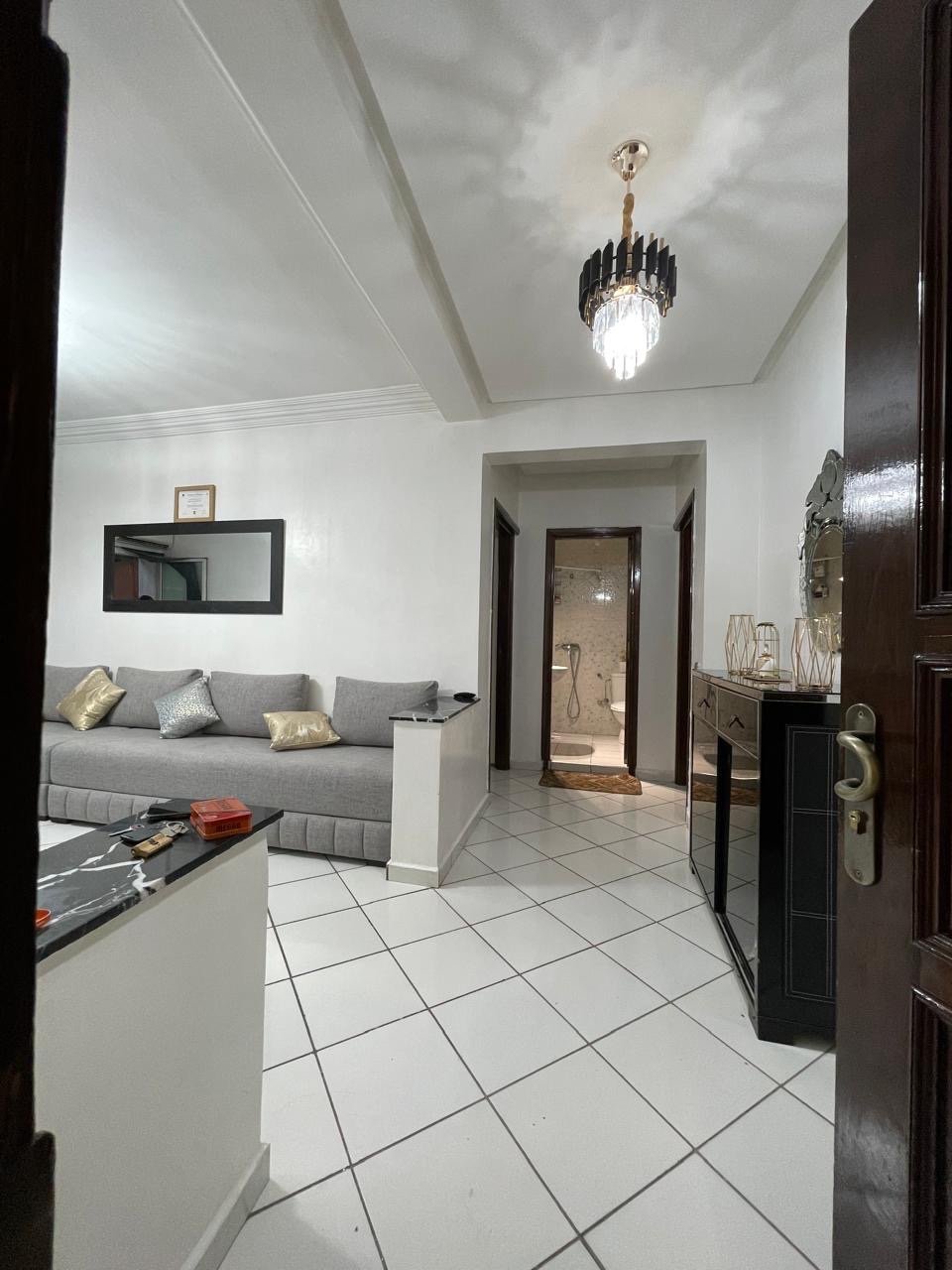 Location longue : joli appartement soigneusement meublé, 2 chambres , Marrakech boulevard Allal fessi  — miniature 5