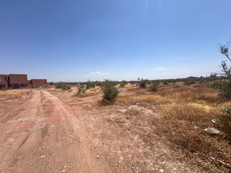 Achat/ vente: projet de villas autorisés. Terrain SD1 route ourika, Marrakech — Terrain zone villa, Marrakech