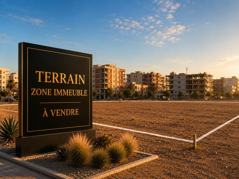 أرض R+5 للبيع، المسيرة، مراكش — Terrain zone immeuble, Marrakech