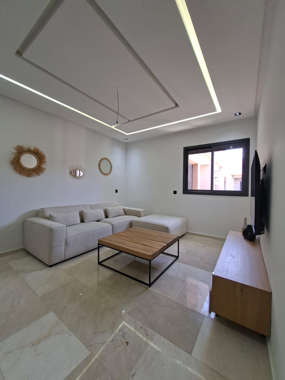 Location longue durée : Appartement meublé 3 chambres , Marrakech , Hivernage  — miniature 11