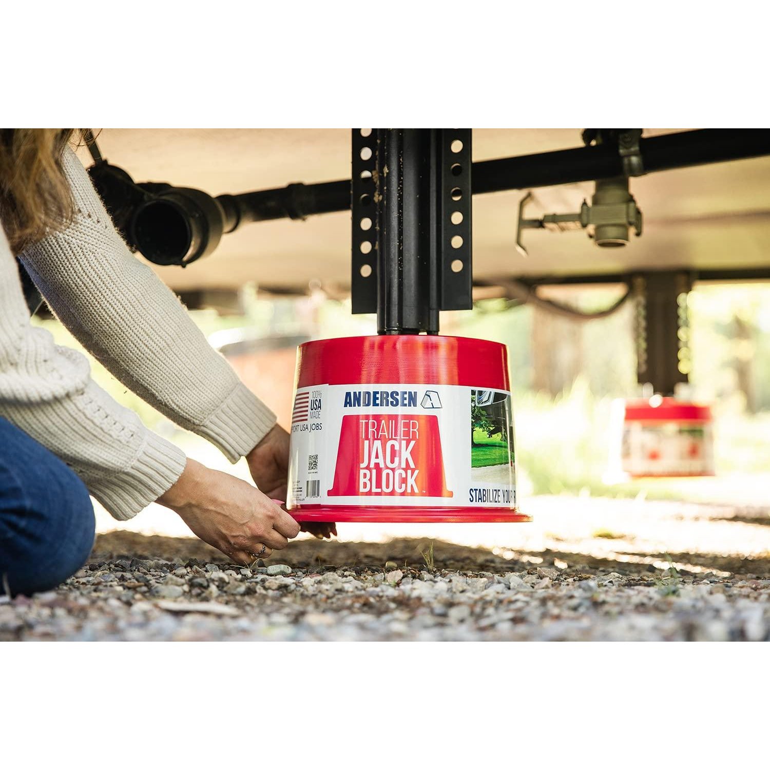 Andersen Hitches Trailer Jack Block (Pack of 2)