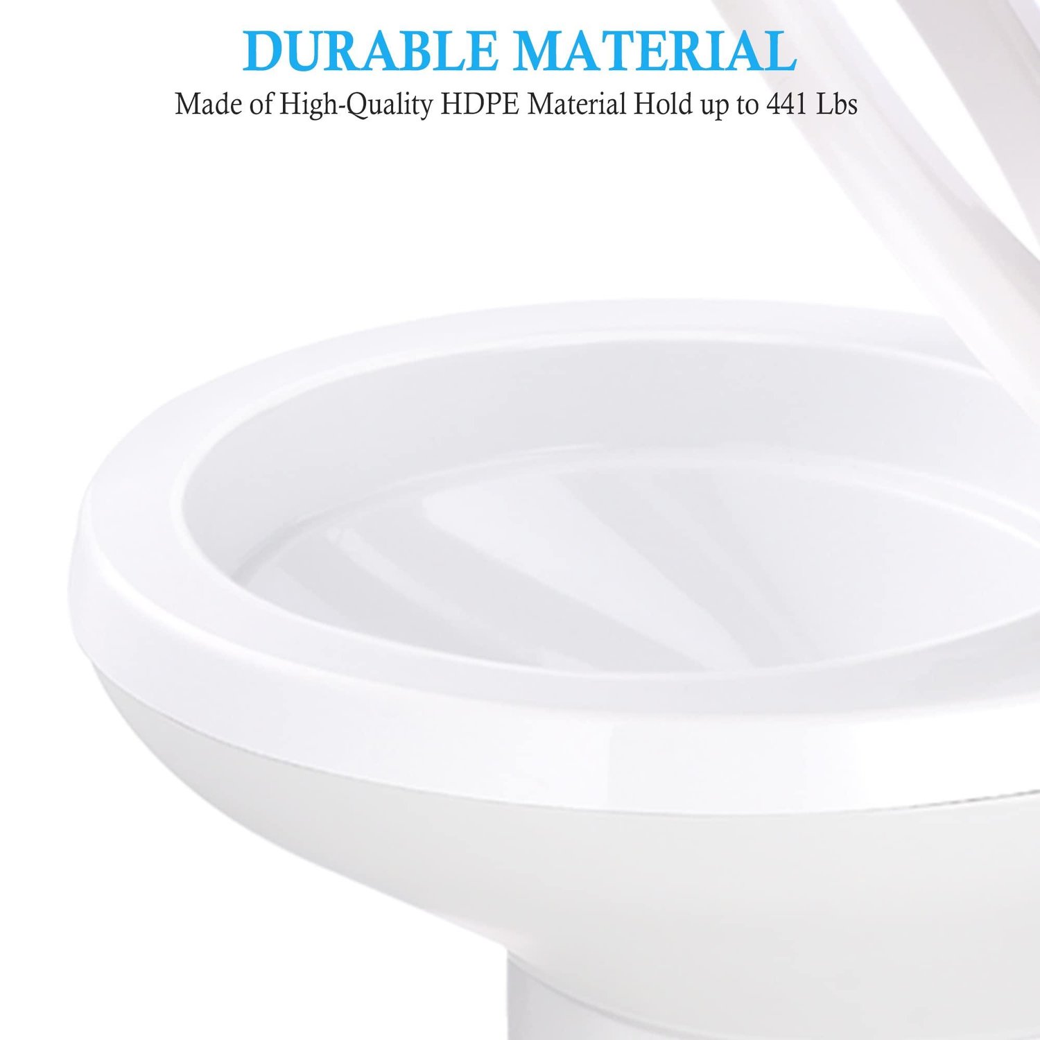 AW RV Toilet Gravity Flush HDPE 20"