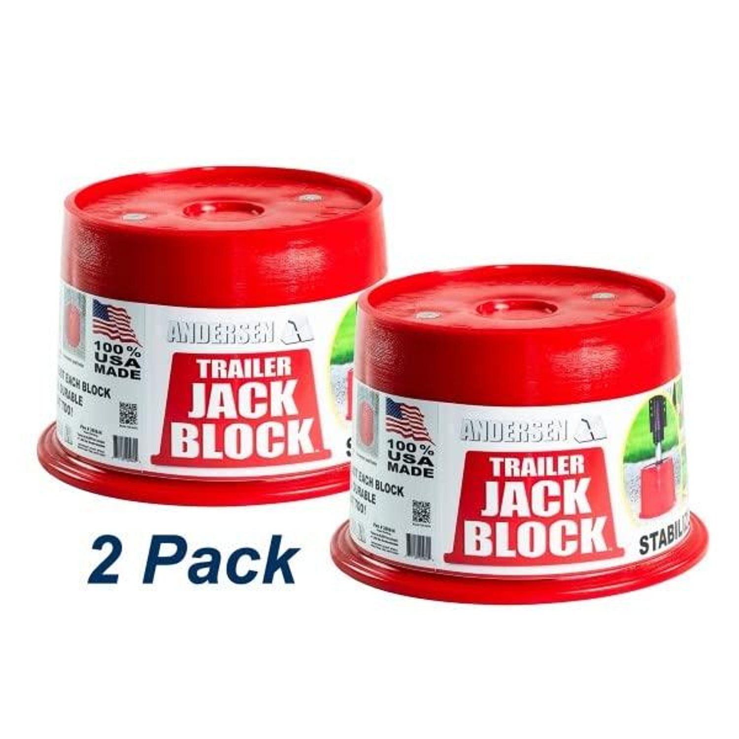 Andersen Hitches Trailer Jack Block (Pack of 2)