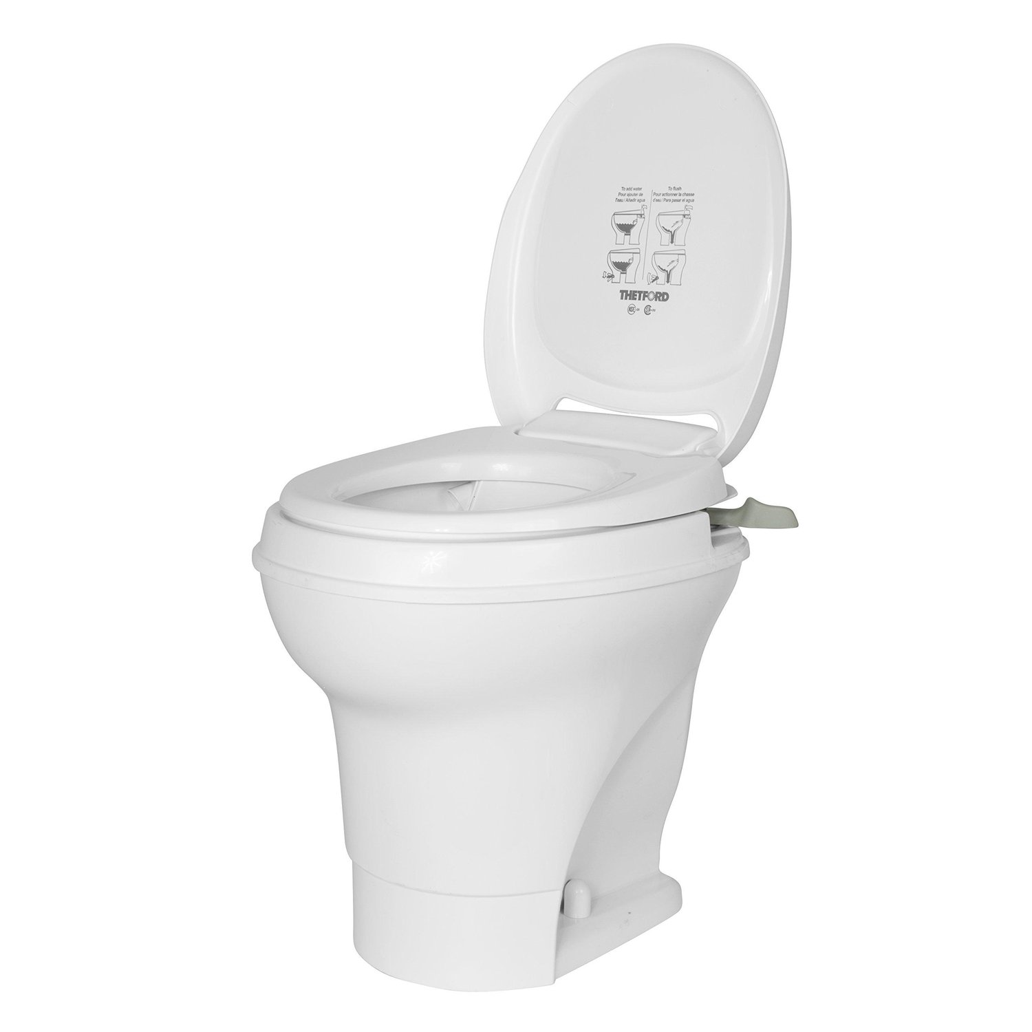AquaMagic V RV Toilet Hand Flush / High Profile