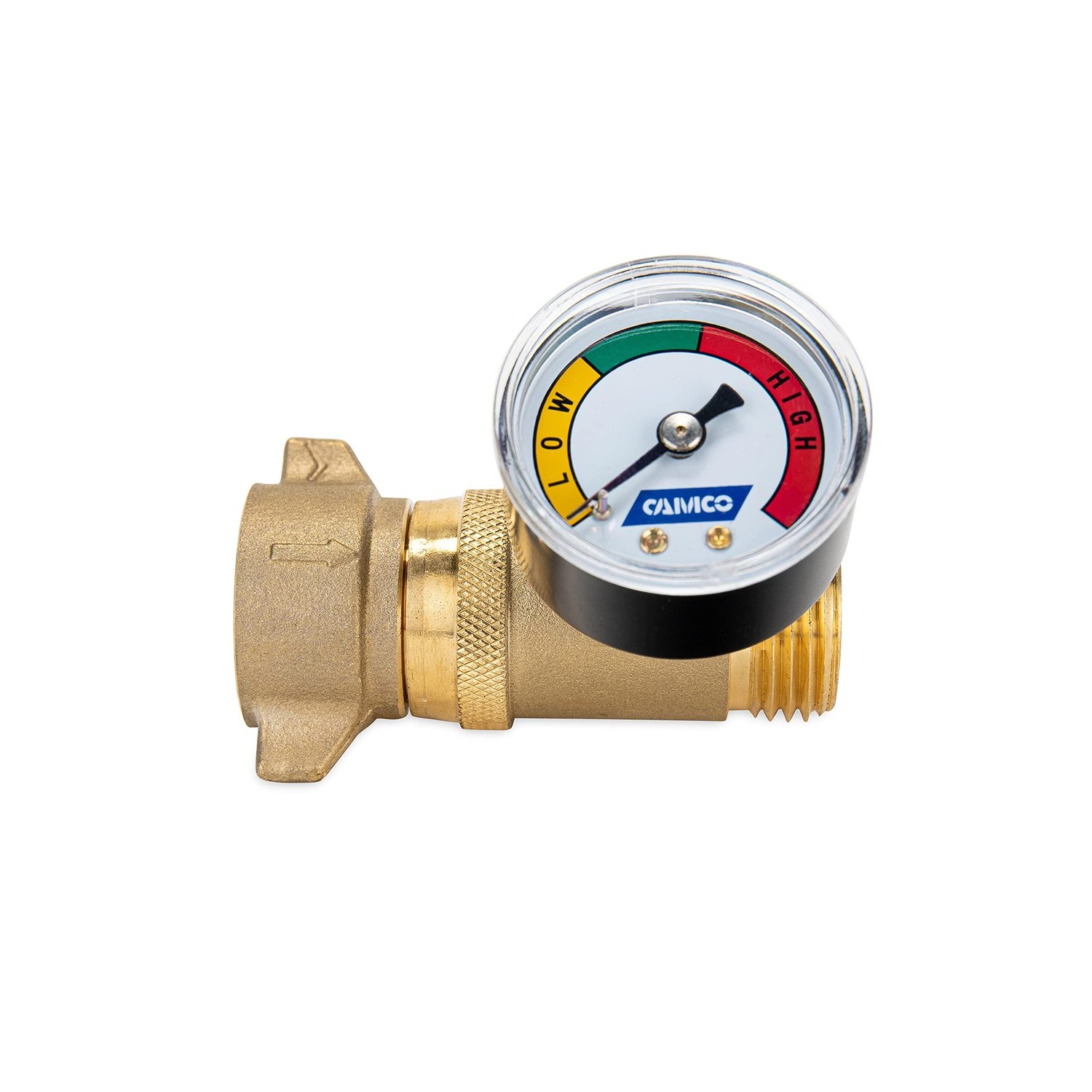Camco Brass Water Pressure Regulator with Gauge