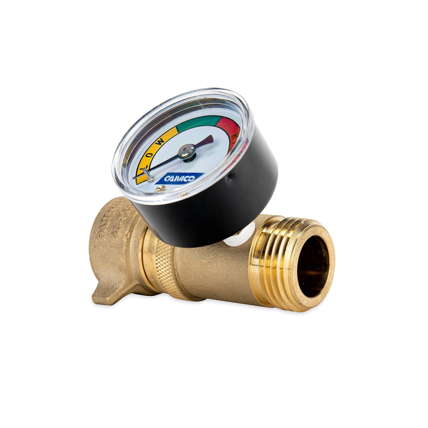 Camco Brass Water Pressure Regulator with Gauge