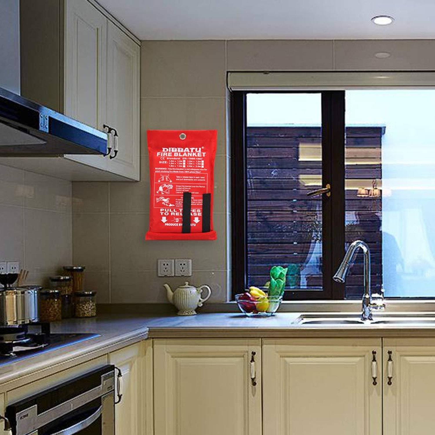 DIBBATU Fire Blanket Emergency for Kitchen