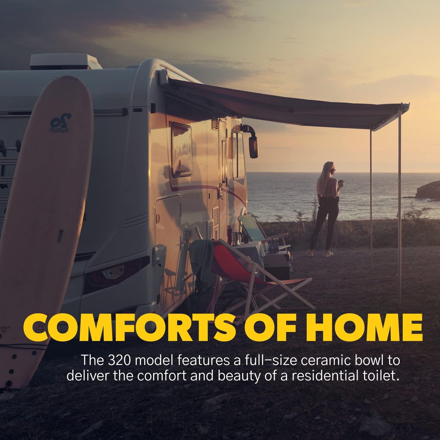 Dometic 300 Series Standard Height Toilet