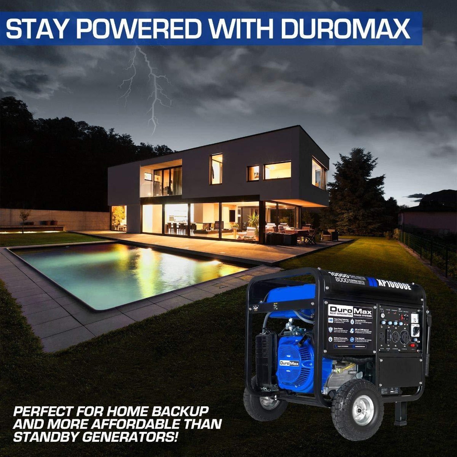 DuroMax XP10000E Portable Generator 10000 Watt