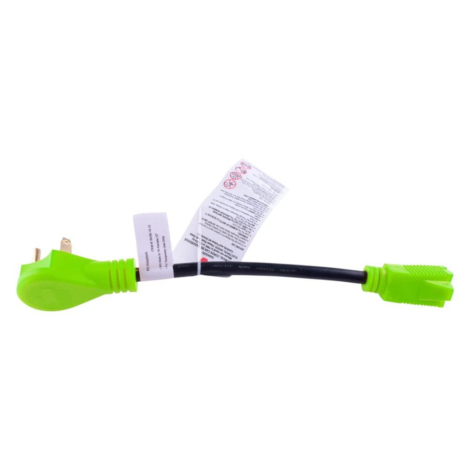 Leisure Cords 30 Amp to 15 Amp RV Dogbone Adapter