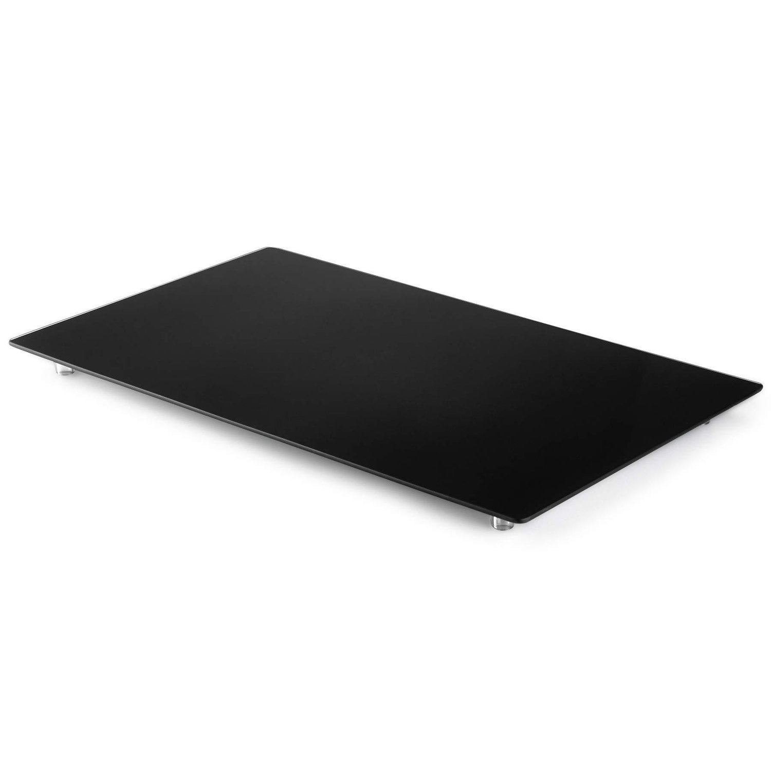 Multipurpose Tempered Glass Black Stove Cover & RV Cutting Board
