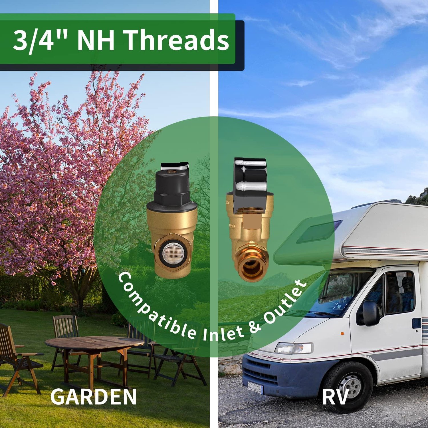 RVGUARD RV Water Pressure Regulator