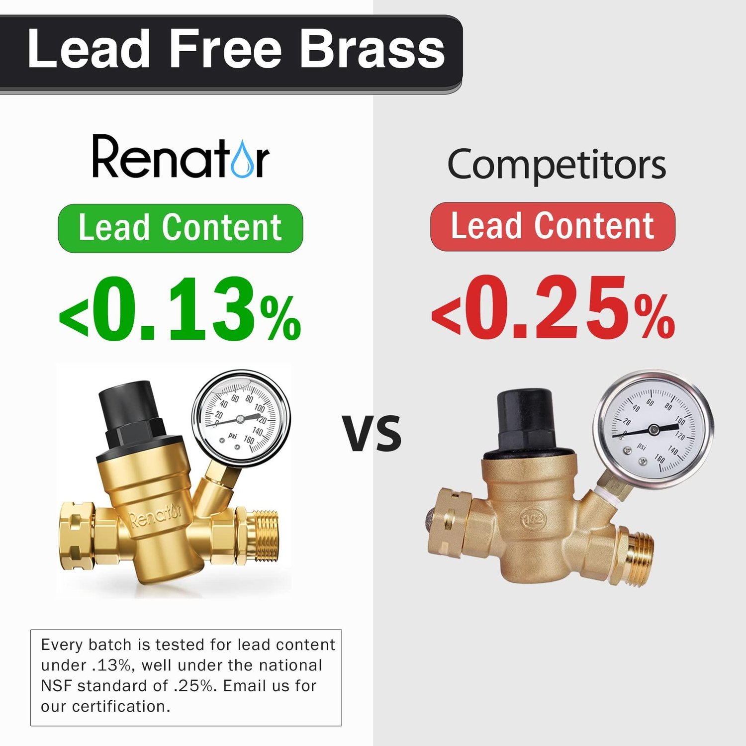Renator RV Water Pressure Regulator
