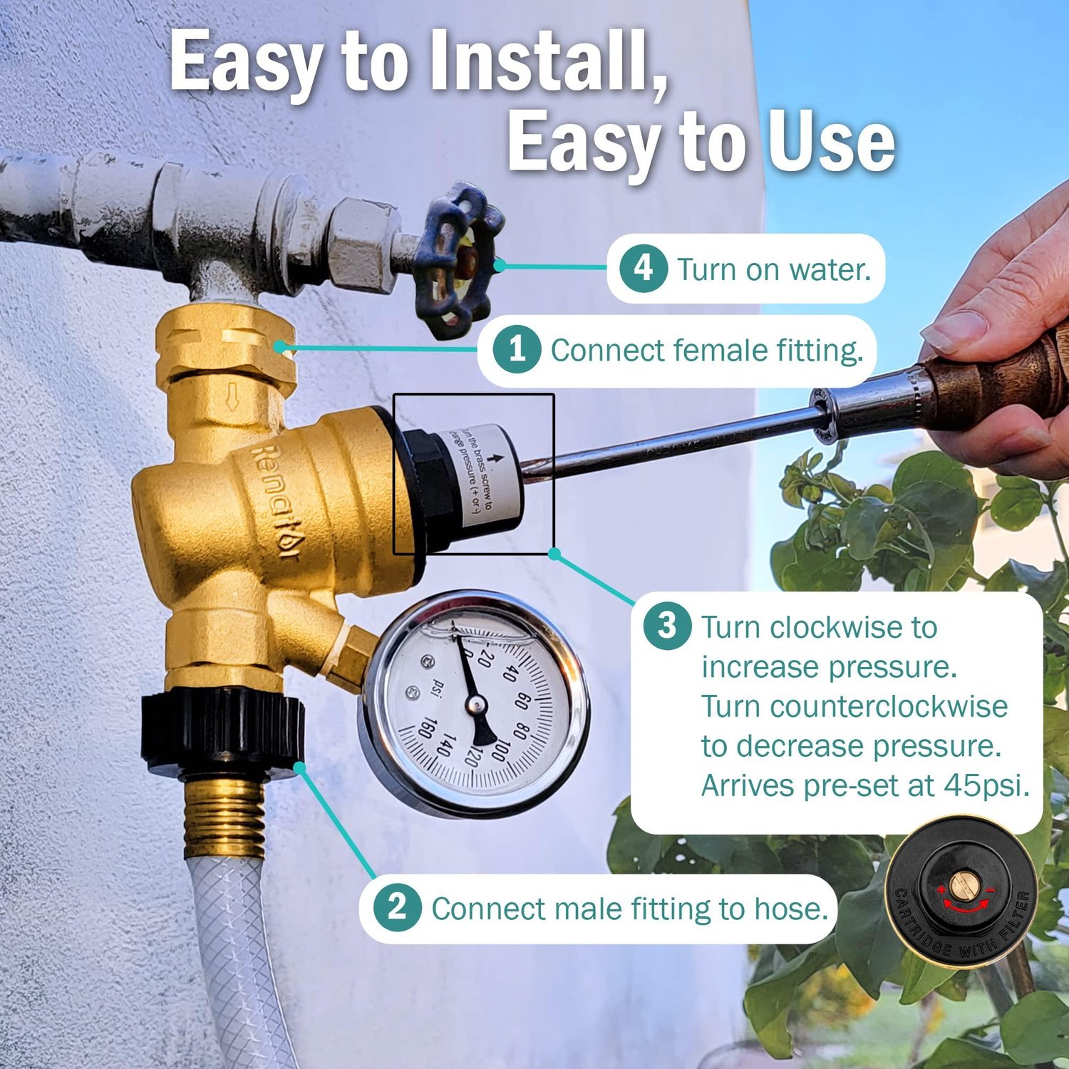 Renator RV Water Pressure Regulator