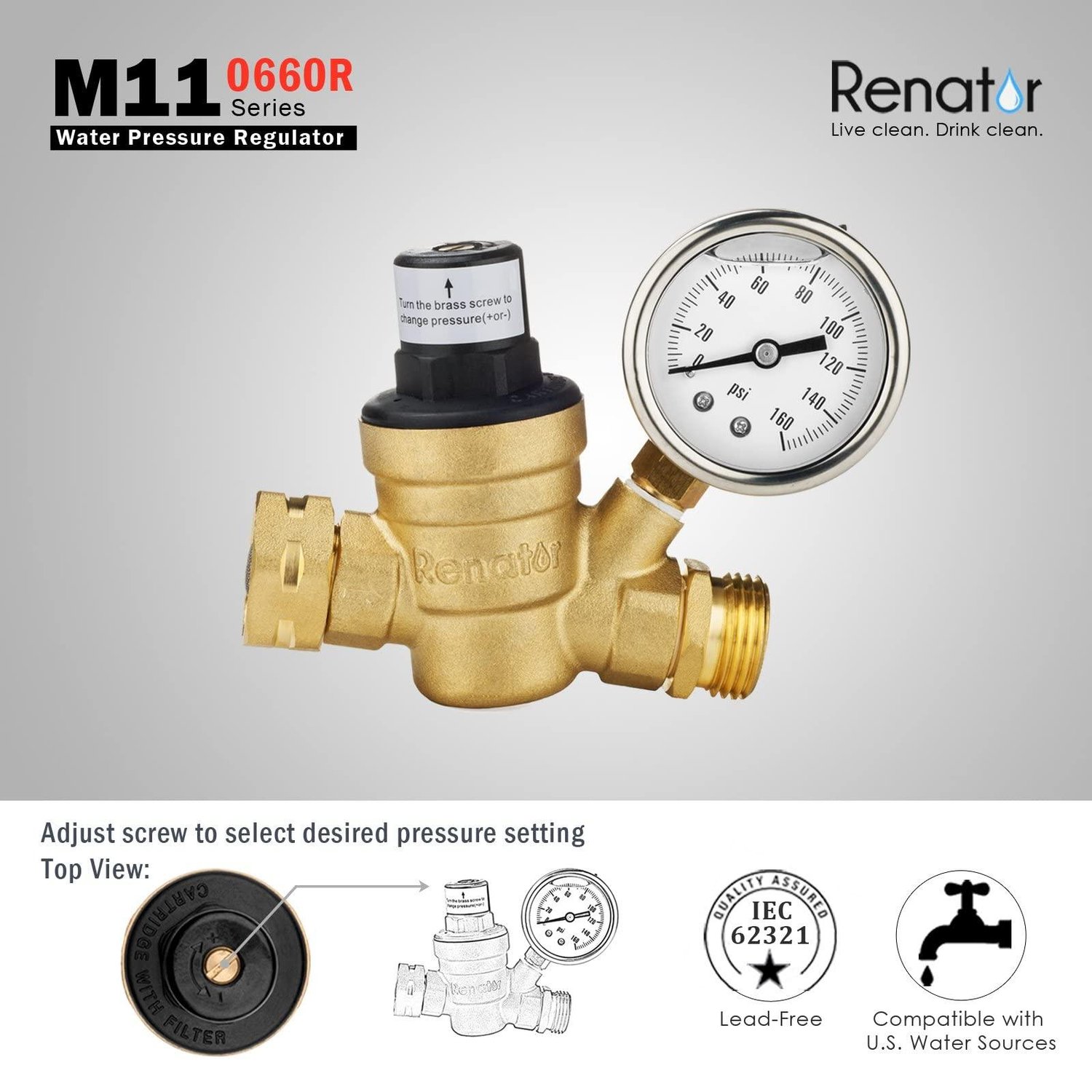 Renator RV Water Pressure Regulator