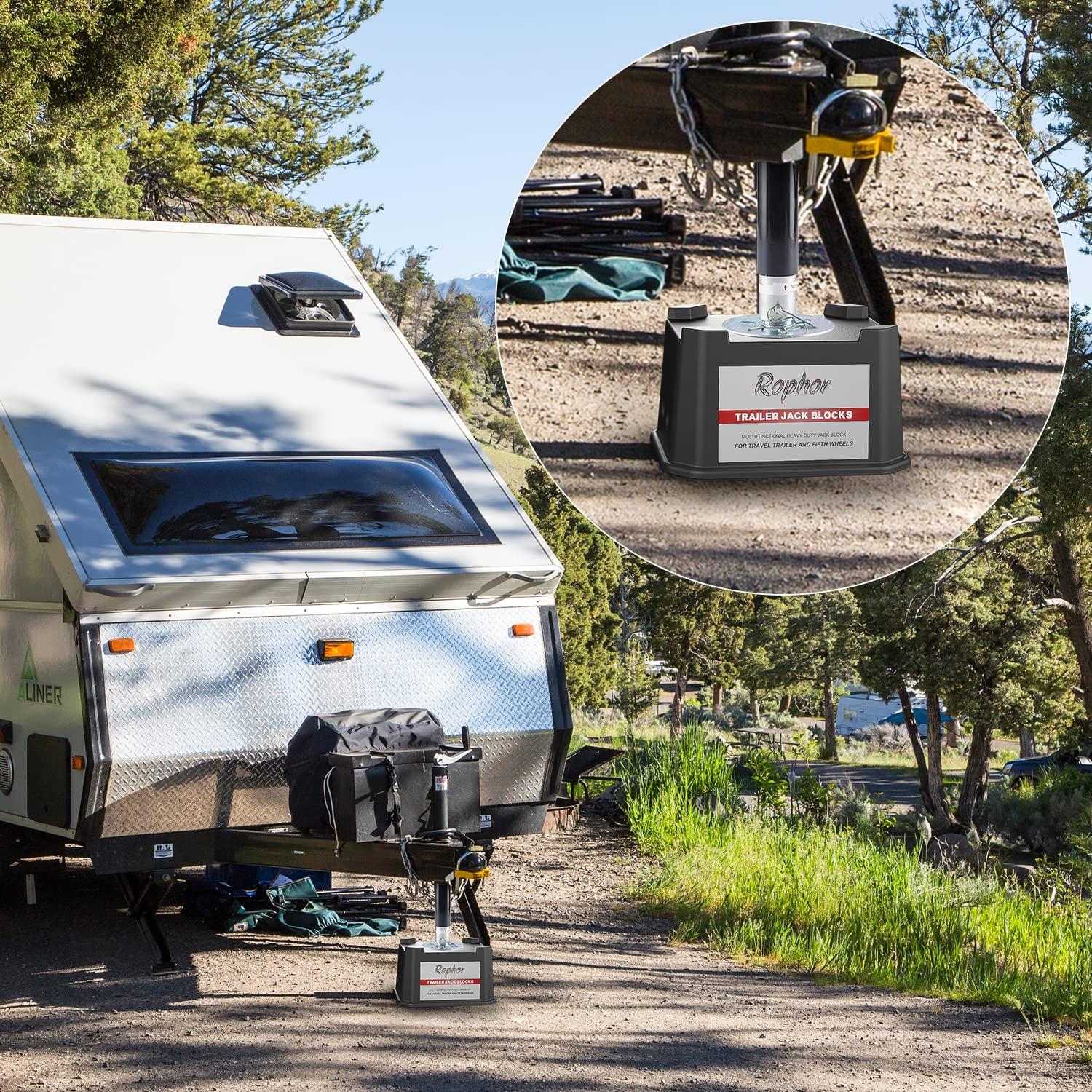 Rophor Trailer Jack Block Up to 15,000 lbs