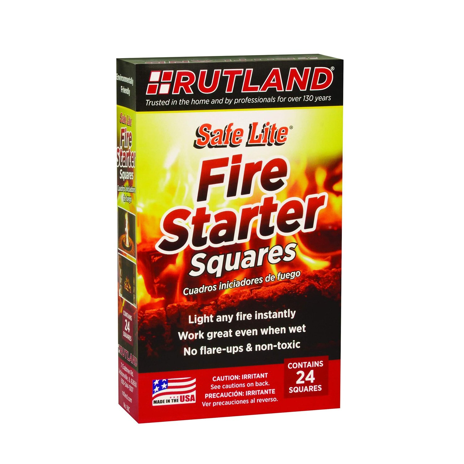 Rutland Products Safe Lite Fire Starter Squares