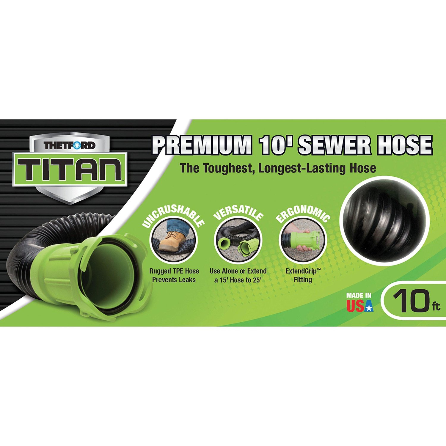 Thetford Titan 10 Foot RV Sewer Hose Extension