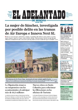 Imagen de la portada (El adelantado de Segovia - 25/4/2024)