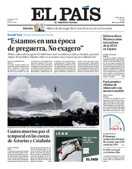 Imagen de la portada (El País - 29/3/2024)