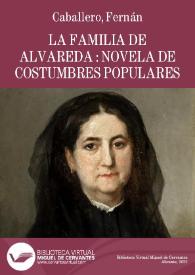 Imagen de la portada (La familia de Alvareda: Novela de costumbres populares)