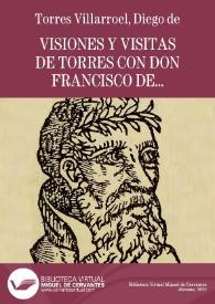 Imagen de la portada (Visiones y visitas de torres con don Francisco de…)