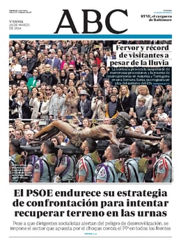 Imatge de la portada (ABC - 29/3/2024)