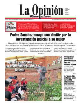 Imagen de la portada (La Opinión de Zamora - 25/4/2024)