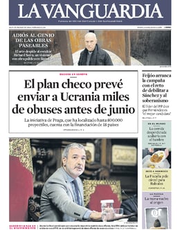 Imagen de la portada (La Vanguardia - 28/3/2024)