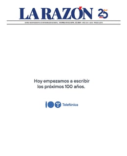 Imagen de la portada (La Razón - 19/4/2024)