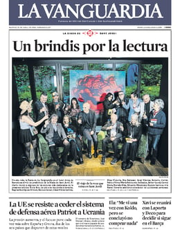 Imagen de la portada (La Vanguardia - 23/4/2024)