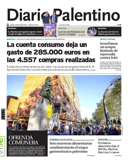 Imagen de la portada (Diario Palentino - 20/4/2024)