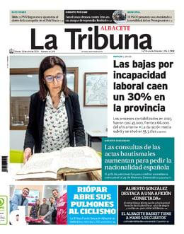 Imagen de la portada (La Tribuna de Albacete - 20/4/2024)