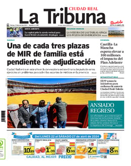 Imagen de la portada (La Tribuna de Ciudad Real - 23/4/2024)