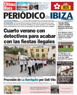 Imatge de la portada (Periódico de Ibiza y Formentera - 25/3/2024)