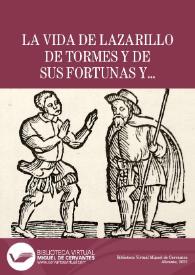 Imagen de la portada (La vida del Lazarillo de Tormes)