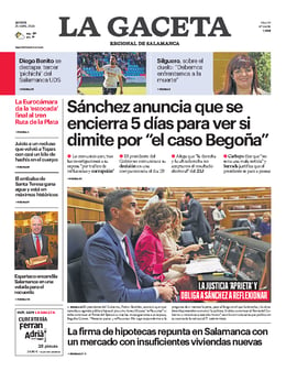 Imagen de la portada (Gaceta Salamanca - 25/4/2024)